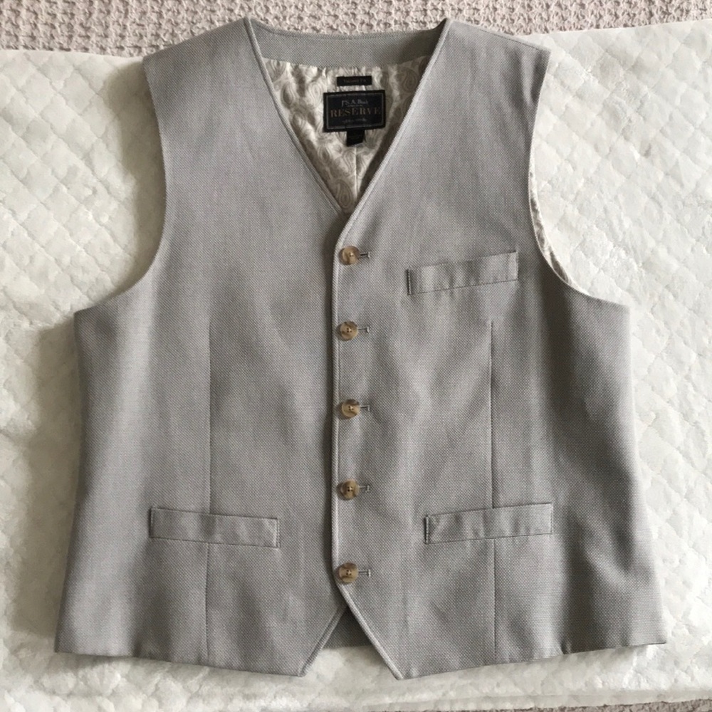 NWOT Jos. A. Bank Reserve woven vest